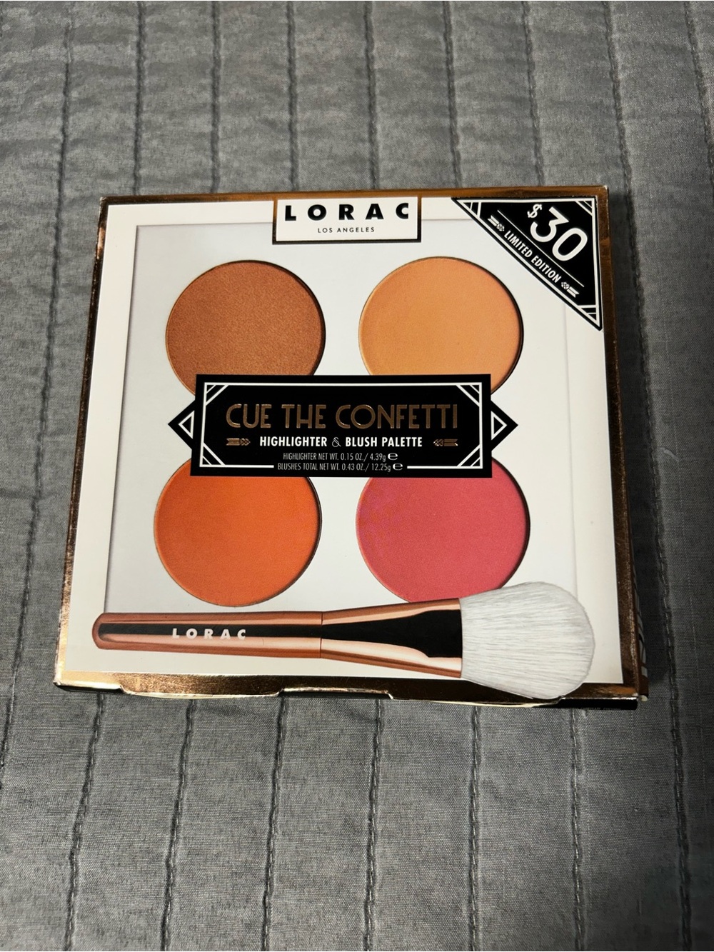 LORAC Cue The Confetti Blush & Highlighter Palette - Limited Edition